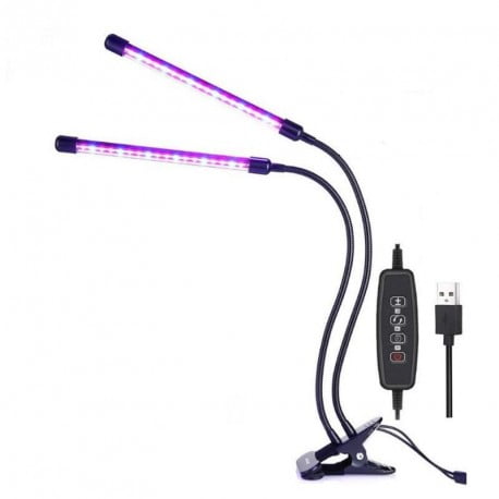 LED lampa för växter 2x5W